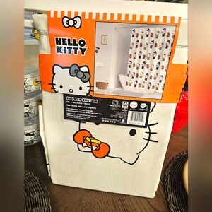 Cotton Hello Kitty Pirate, Pumpkin Shower Curtain 72in x 72in